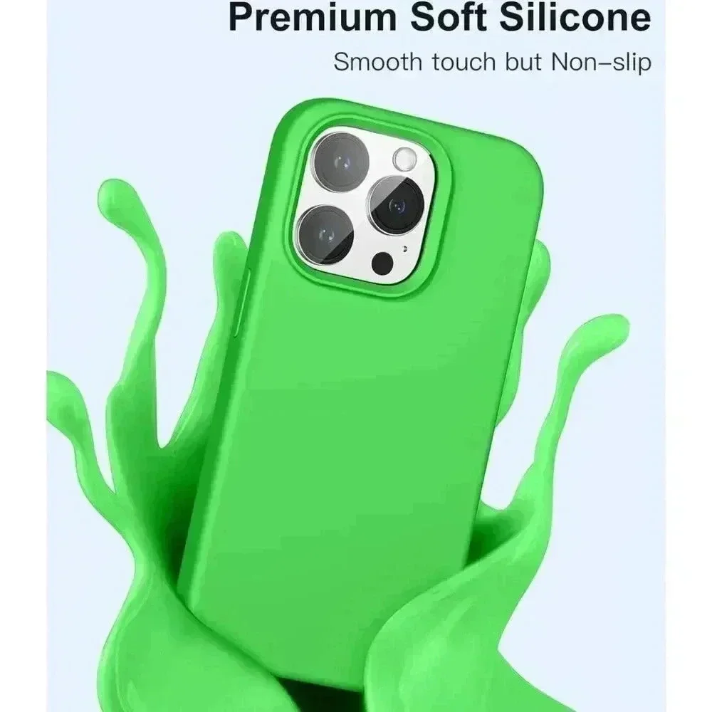 5 in 1 Case For iPhone 14 Pro 6.1” Silicone Shockproof‎ 2 Screen/Lens Protectors